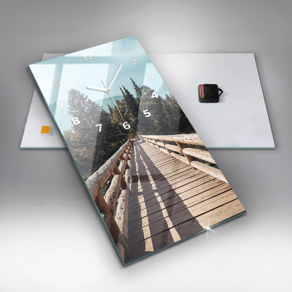 Vertikální nástěnné hodiny Hory v Yellowstonu