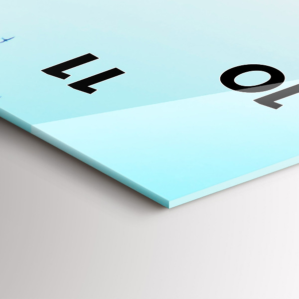 Vertikální nástěnné hodiny Španělské náměstí v Seville