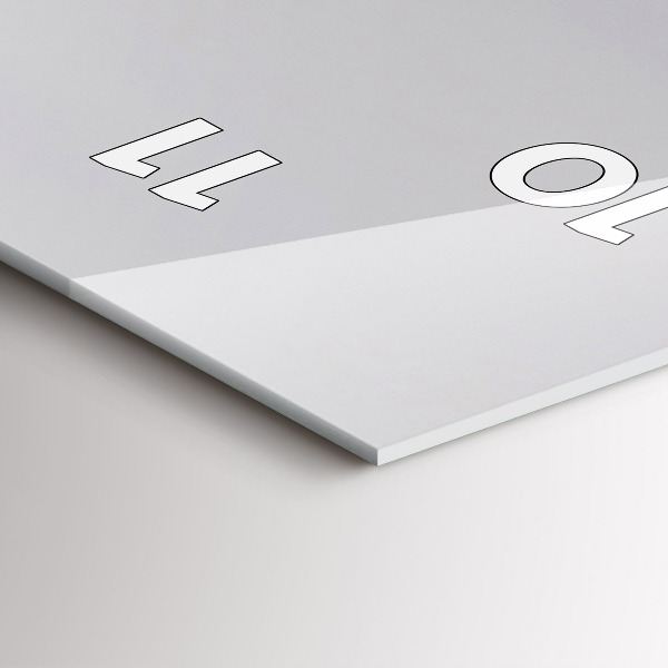 Vertikální nástěnné hodiny Výhled na Středozemní moře