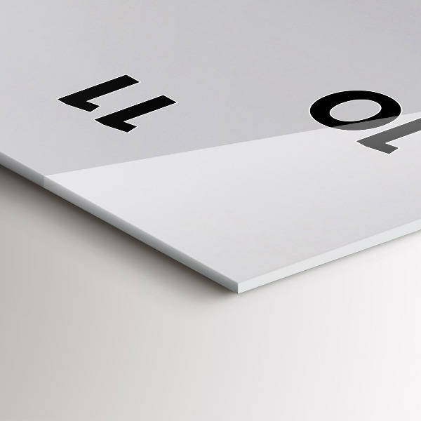 Vertikální nástěnné hodiny Výhled na Středozemní moře