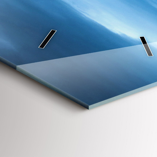 Vertikální skleněné hodiny Vodopád Gullfoss na Islandu