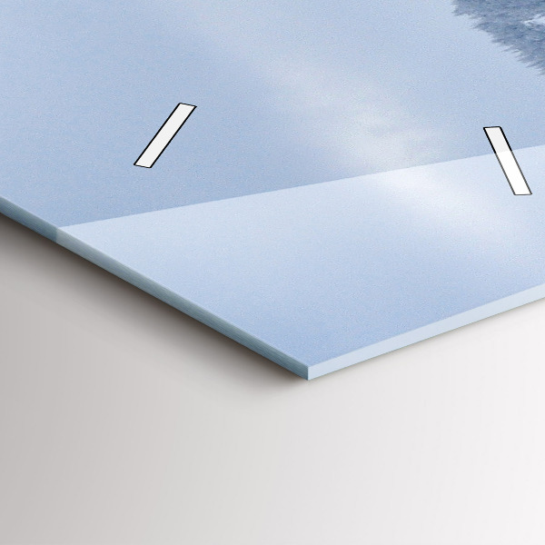 Vertikální skleněné hodiny České Krkonoše v zimě