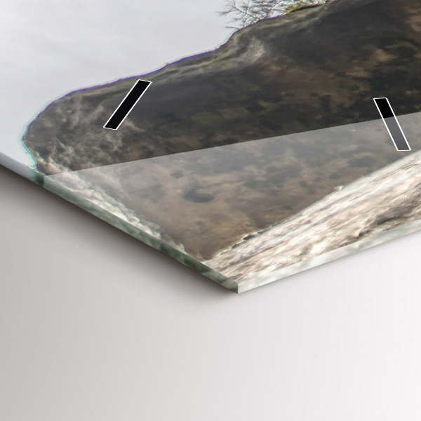 Vertikální skleněné hodiny Skalní město v České republice