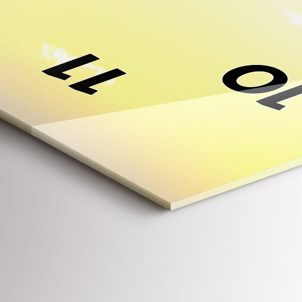 Vertikální skleněné hodiny Arizonská poušť