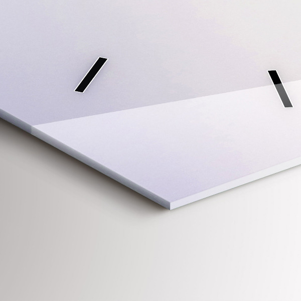 Vertikální skleněné hodiny Jezero a hory Pyrenejí