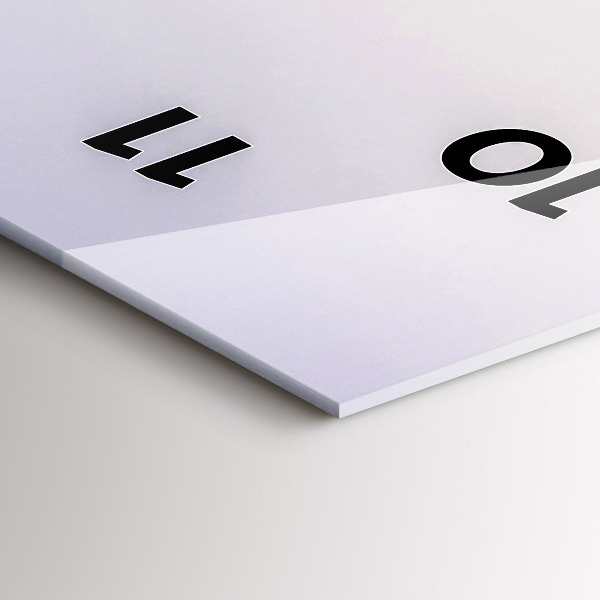 Vertikální skleněné hodiny Jezero a hory Pyrenejí