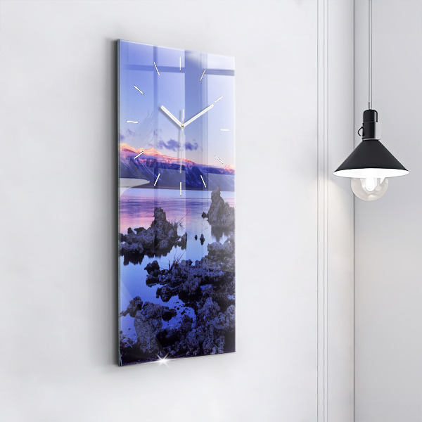 Vertikální skleněné hodiny Kalifornské jezero