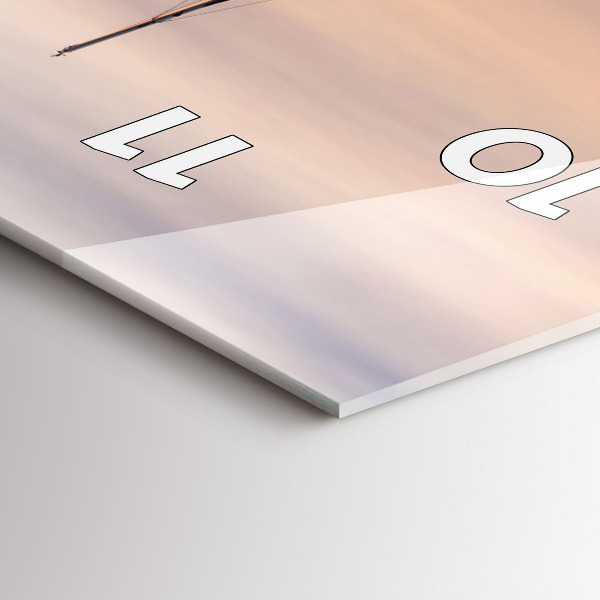 Vertikální skleněné hodiny Balaton USA