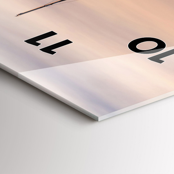 Vertikální skleněné hodiny Balaton USA