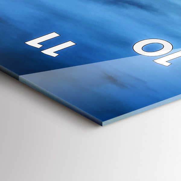 Vertikální skleněné hodiny Chrám v Bangkoku Thajsko