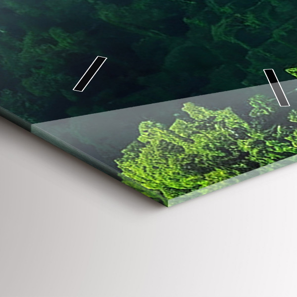 Vertikální skleněné hodiny Přírodní krajina Thajska