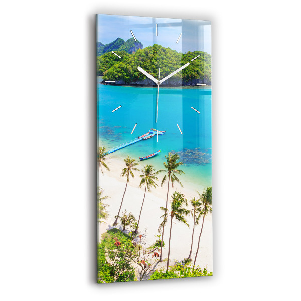 Vertikální skleněné hodiny Národní park Thajsko