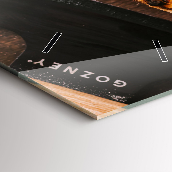 Vertikální nástěnné hodiny Italská pizza