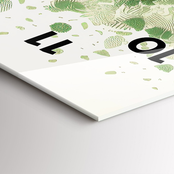 Vertikální nástěnné hodiny Velký strom příroda