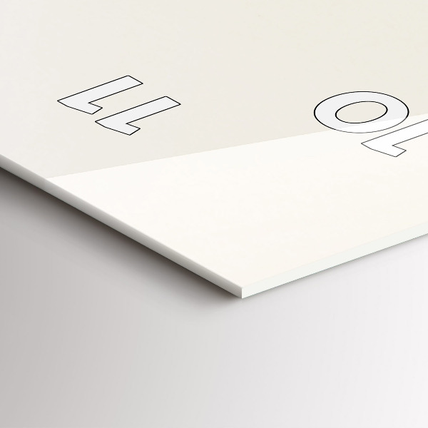 Vertikální skleněné hodiny Kvetoucí květy gypsophily