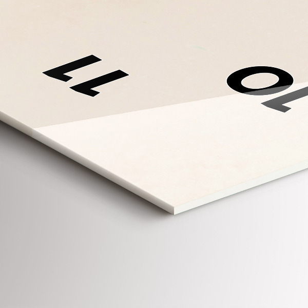 Vertikální skleněné hodiny Kvetoucí květy gypsophily