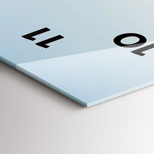 Vertikální skleněné hodiny Hory a pole