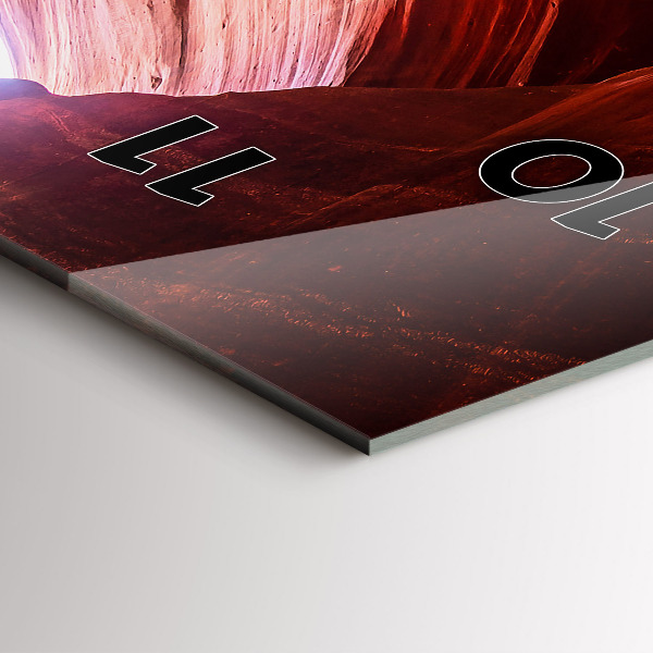 Vertikální skleněné hodiny Písečný kaňon