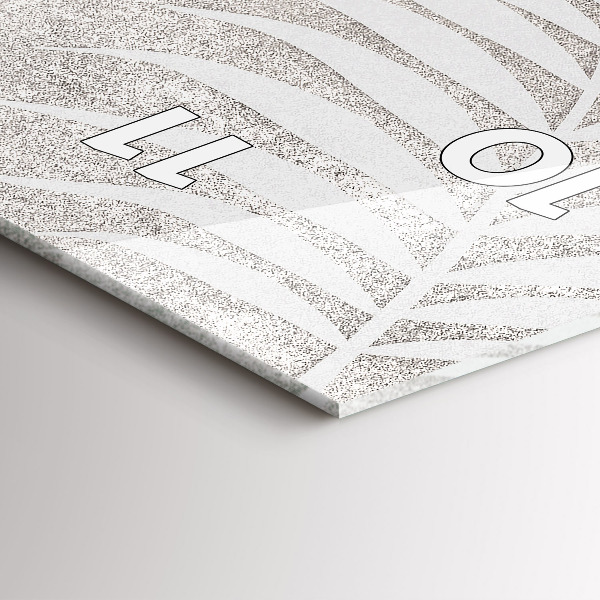 Vertikální nástěnné hodiny Palmový list