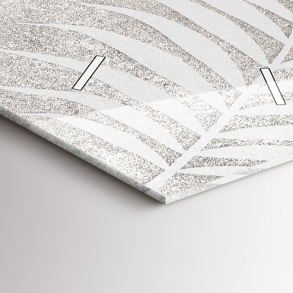 Vertikální nástěnné hodiny Palmový list