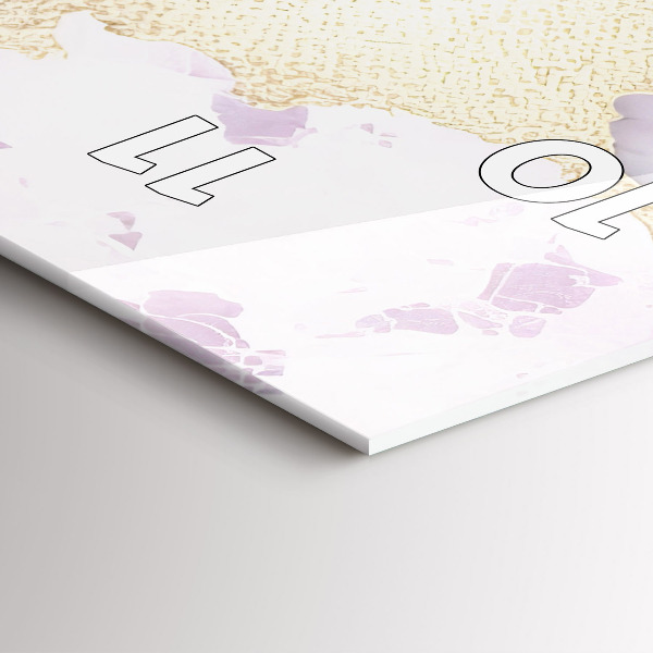 Vertikální nástěnné hodiny Pastelový mramor