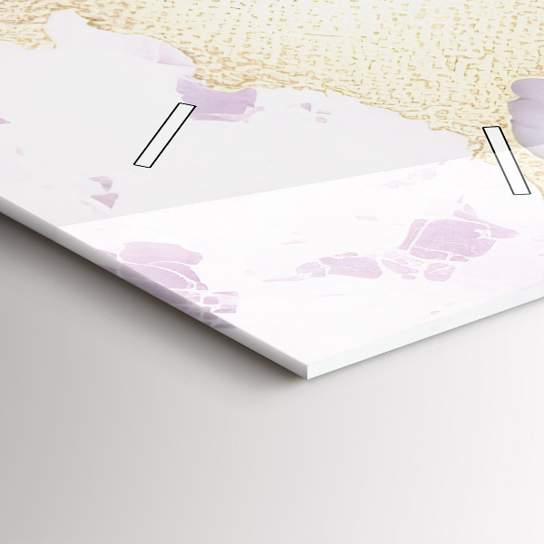 Vertikální nástěnné hodiny Pastelový mramor