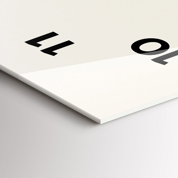 Vertikální skleněné hodiny Kvetoucí květy gypsophily