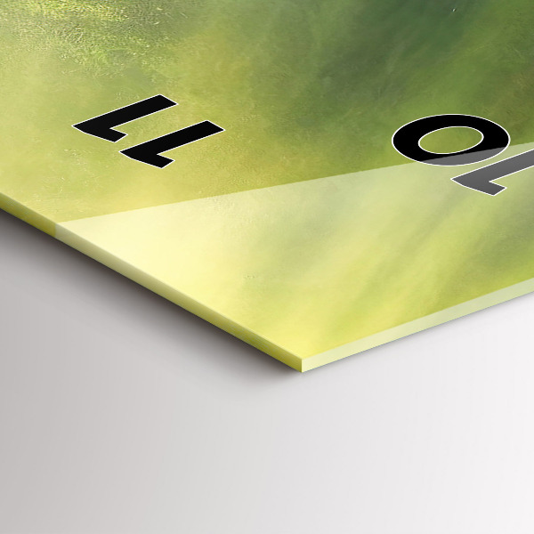 Vertikální skleněné hodiny Vodopád a skály