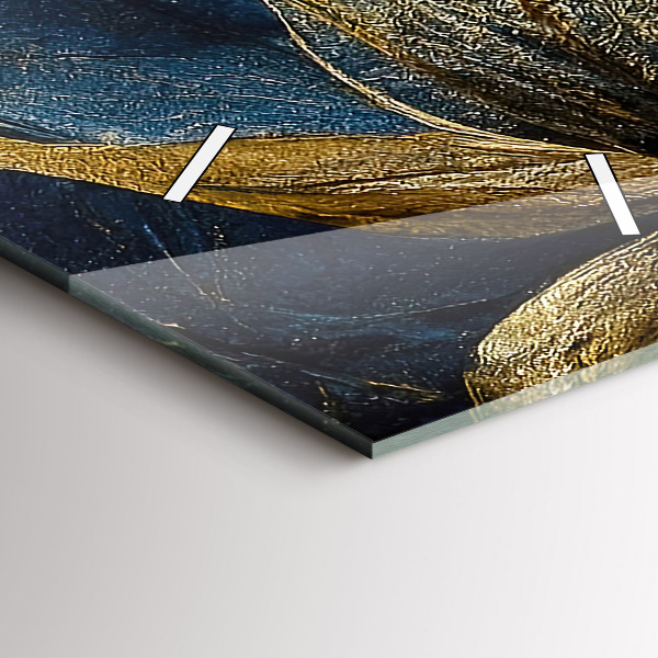 Vertikální skleněné hodiny Dekorativní květiny