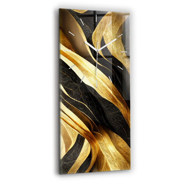 Vertikální skleněné hodiny Elegantní abstrakce