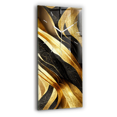 Vertikální skleněné hodiny Elegantní abstrakce