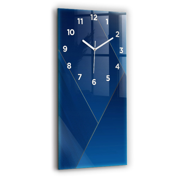Vertikální skleněné hodiny Ornamentální abstrakce