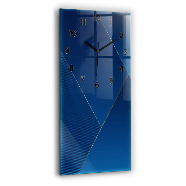 Vertikální skleněné hodiny Ornamentální abstrakce