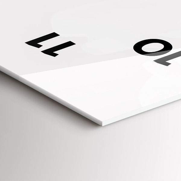 Vertikální skleněné hodiny Květy pivoňky