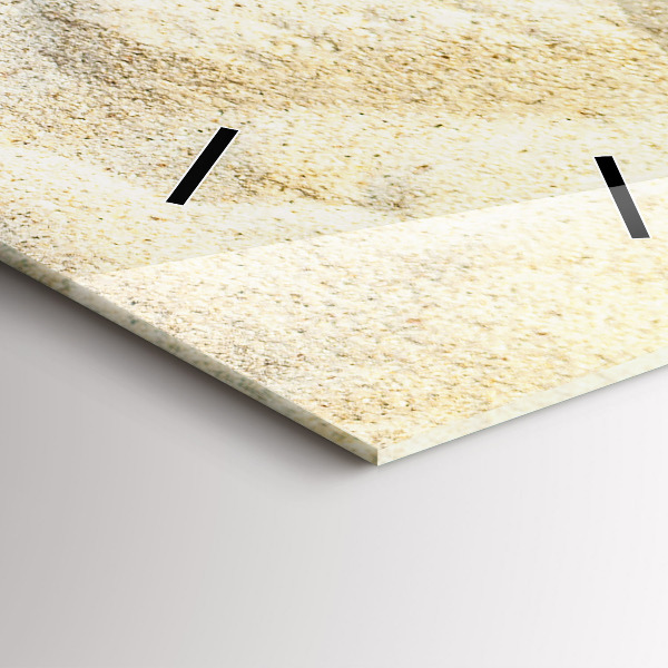 Vertikální skleněné hodiny Stín palmového písku