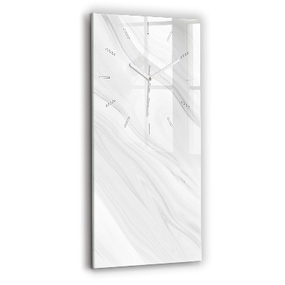 Vertikální skleněné hodiny Dekorativní mramor