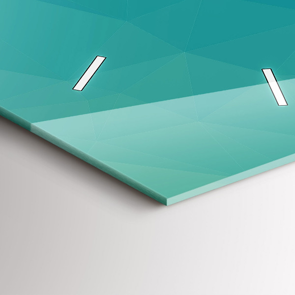 Vertikální skleněné hodiny Mořská abstrakce