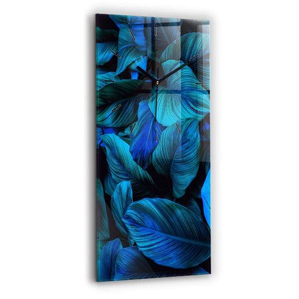 Vertikální skleněné hodiny Tropická příroda