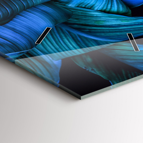 Vertikální skleněné hodiny Tropická příroda