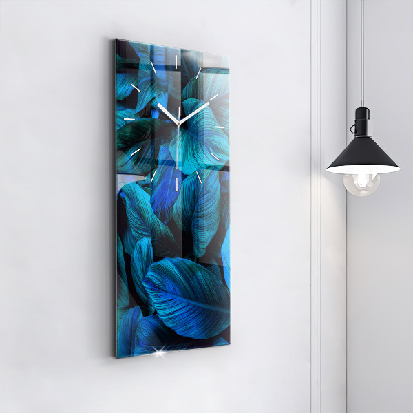 Vertikální skleněné hodiny Tropická příroda