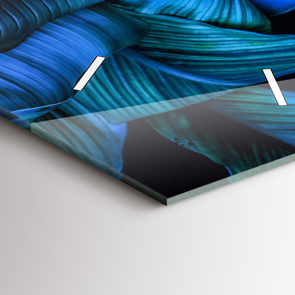 Vertikální skleněné hodiny Tropická příroda