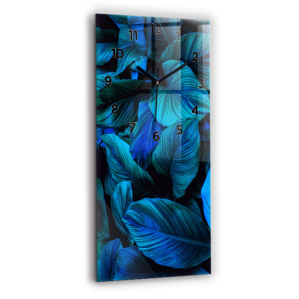 Vertikální skleněné hodiny Tropická příroda