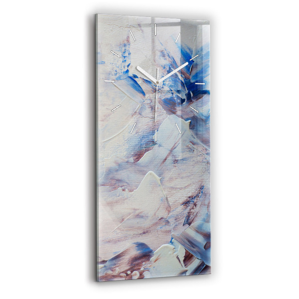 Vertikální skleněné hodiny Textura abstraktní barvy