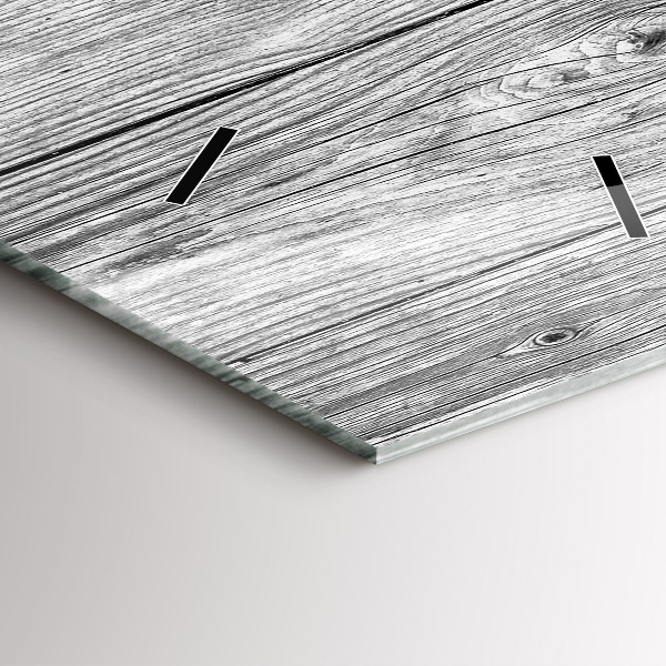 Vertikální skleněné hodiny Dřevěné panely