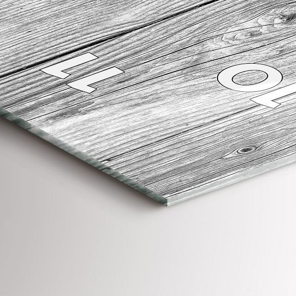 Vertikální skleněné hodiny Dřevěné panely