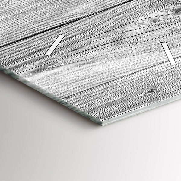 Vertikální skleněné hodiny Dřevěné panely