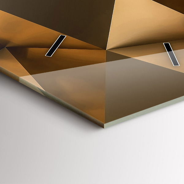 Vertikální skleněné hodiny Geometrická textura