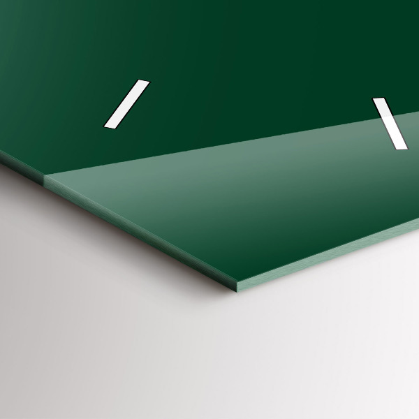 Vertikální nástěnné hodiny Lahvově zelená barva