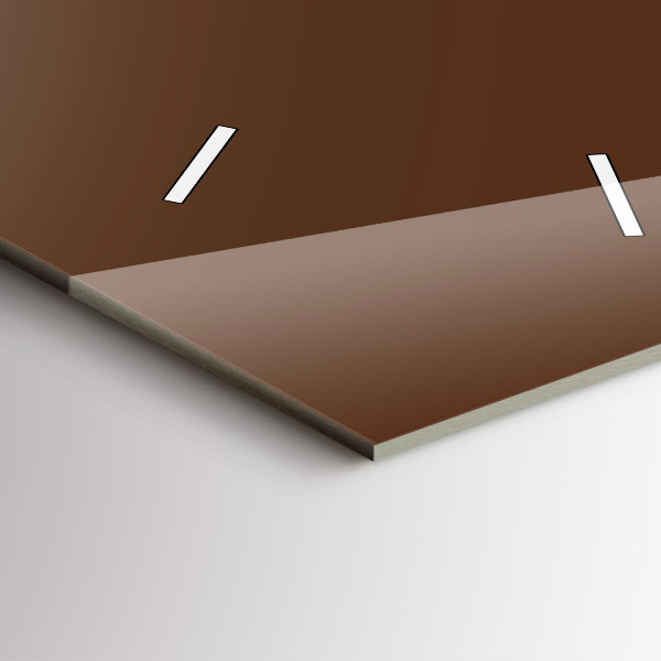 Vertikální nástěnné hodiny Hnědá barva