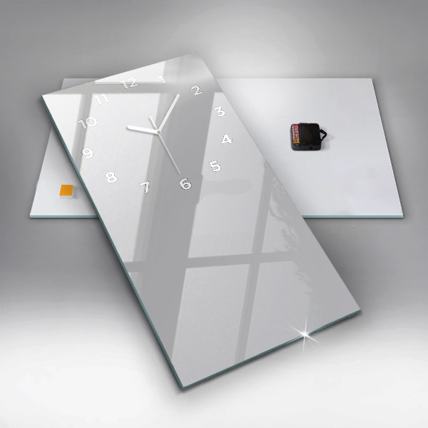 Vertikální nástěnné hodiny Barva světle šedá